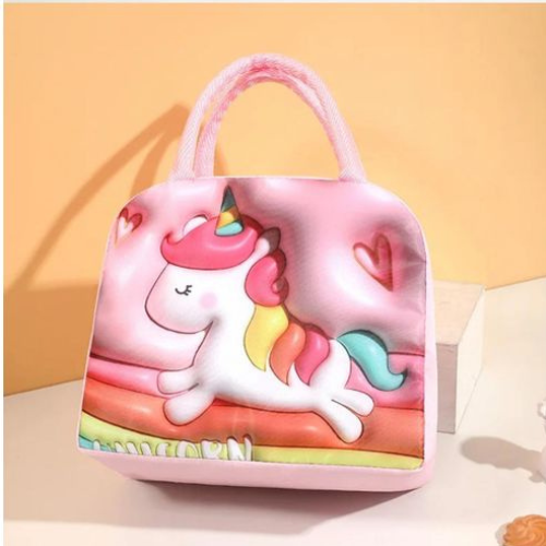Louna Sac Isotherme( Lunch box) 3D Cartoon pour Enfants _ Rose